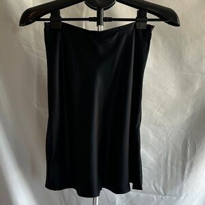 Casual Corner Black Silk Slip Skirt